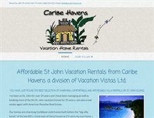 Tablet Screenshot of caribehavens.com